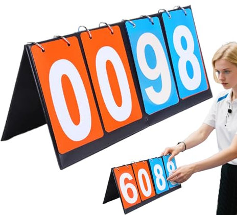 Generisch Tragbare Anzeigetafel | Fußball-Punkteanzeige,Vierstellige Anzeigetafel Für Schulspiele Baseball Softball Fußball Golf Pickleball Billard