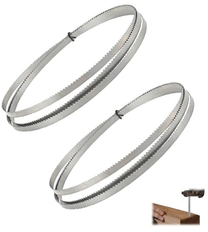 2Pcs Bandsaw Blades 1400mm,Band saws for Woodwork Acrylic 1/4x10 TPI Metal