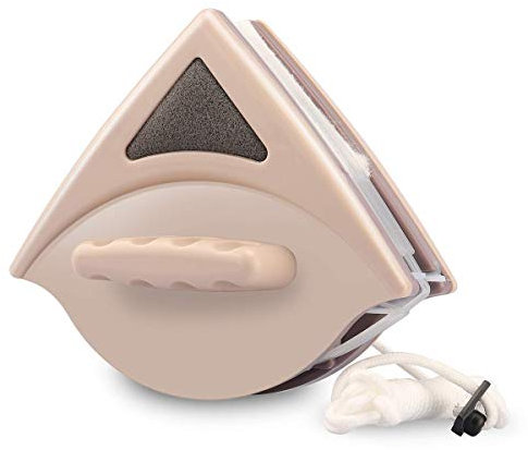 Topchances Nettoyant vitre magnétique pour vitres Nettoyant vitre pour essuie-glace pour vitrage à double vitrage adapté aux fenêtres de 15 à 24 mm d'épaisseur (Café)