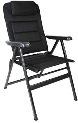 Klappstuhl Malaga Breeze Plus gepolstert, ausziehbares Kopfteil, Campingmöbel (93299101083)