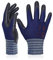 DEX FIT Premium Nylon Nitrile Work Gloves FN320, 3D-Comfort Stretchy Fit, Firm Grip, Thin & Lightweight, Durable, Breathable & Cool, Machine Washable; Navy 7 (S) 1 Pair