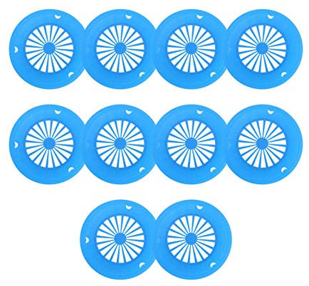 DOITOOL 10Pcs Reusable Plastic Paper Plate Holder for Party BBQ and Picnic Round Paper Plate Trays Barbecue Plate Support Plastic Dinnerware