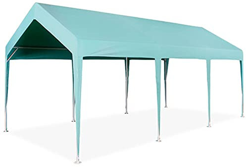 0℃ Outdoor Gazebo Impermeabile Tenda Gazebo da Giardino, Tendone Impermeabile, Tenda con Tubi in Acciaio Resistente di Alta qualità, per Mercato Campeggio Spiaggia Eventi Feste,#8,4x5m
