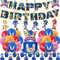 Senidea Sonic Birthday Party Decorations Supplies: Banner, Balloons, Hanging Swirls, Cake & Cupcake Toppers, Cake Decorations for Kids