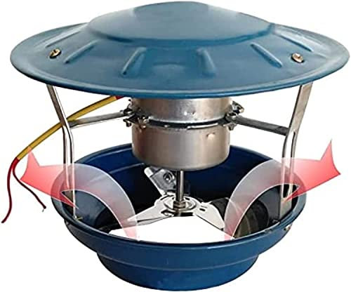 Dbtxwd 50W Schornstein-Rauch-Evakuator, elektrischer Schornstein-Ventilator Schornstein-Lüftungs-Lüftungs-Lüfter-Dach-Inducer-Ventilatoren Schornstein-Auspuffventilator