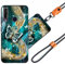JEZSTHAI Schutzhülle Kompatibel mit Wiko View 3 Pro Hülle Silikon Dünn mit Muster Design,Weiche Flexibel Stoßfeste Handyhülle mit Handykette & Handykordel zum Umhängen,Nr.A04