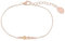 s.Oliver Armband 925 Sterling Silber Damen Armschmuck, mit Zirkonia synth., 17+3 cm, Roséfarben, Kommt in Schmuck Geschenk Box, 2036880