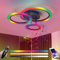 Deckenlampe LED RGB Farbwechsel Mit Bluetooth Lautsprecher Wohnzimmerlampe Modern Ring Deckenleuchte Dimmbar Musik Kinderzimmer Lampe mit Fernbedienung & APP für Wohnzimmer Schlafzimmer Esszimmer, 84W