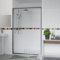Aquariss 1300x700mm Shower Enclosure Wetroom Cubicle Chrome with 1300mm Sliding Shower Screen Door 6mm Easy Clean Glass, White SMC Anti Slip Shower Tray and Free Waste