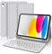 FOGARI Clavier pour iPad 10/11ème Génération 2022/2025, Clavier AZERTY sans Fil Bluetooth, Étui avec Porte-Crayon pour iPad 10ème Gén/A16 (10.9''/11‘’) - Gris