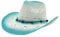 Chapeau de cowboy en paille cowboy panama avec bande occidentale unisexe taille unique homme femme été coachella plage style coachella brésilien bohème indiana raphia naturel, XH-9 bleu, Taille Unique