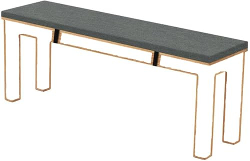 RTSFKFS 3cm Dicke Sitzkissen Outdoor, Sitzauflage Sitzkissen Bank Auflage Ersatzpolster, rutschfeste Waschbare Bankauflage Bankkissen Sitzauflagen Gartenmöbel Bank Polster(Dunkelgrau,200x35x3cm)