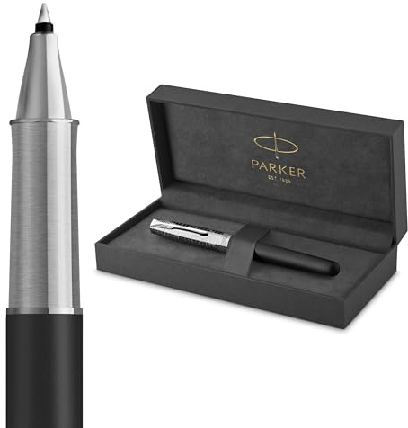 Parker Sonnet Tintenroller | Legacy of Flight Kollektion | Chromverzierungen | Feine Spitze | Schwarze Tinte | Geschenkbox