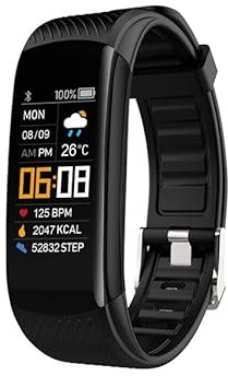 GIMA - Activity Health tracker fitband con 4 parametri di salute, nero, 27234