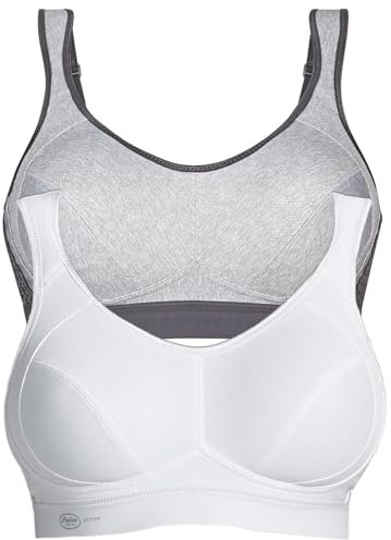 Anita 2er Pack Sport BH Extreme Control 5527 Gr. 95C in 1xheather Grey 1xweiß