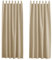 PONY DANCE Gardinen Kinderzimmer Schlaufenschal - Vorhang Blickdicht Biscotti Beige Thermo Vorhänge Verdunkelung, 2er Set H 175 x B 140 cm