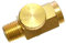 Quickun Pneumatic Brass In-Line Air Flow Regulator Valve, 1/4 NPT Male & Female, Air Pressure Compressor Tool
