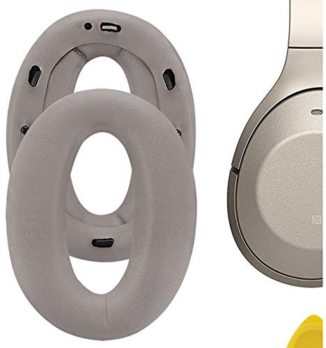 Geekria QuickFit Replacement Ear Pads for Sony WH1000XM2, MDR-1000X Headphones, Ear Cushions, Repair Parts (Champagne Gold)