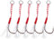 5pcs Fishing Barbed Hooks Heavy Duty Metal Fishing Hooks Large Sea Fishing Hooks Tuna Hooks for Fishing Tackle Accessory(17#)