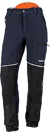 KOX Schnittschutzhose Stretch Elch 2.0 Dunkelblau/Orange Gr. 62