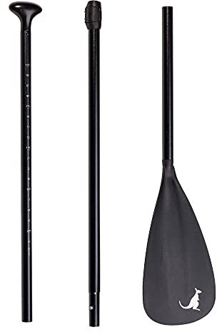 Kangui Pagaie pour Stand Up Paddle en Aluminium - Légère et démontable - Coloris Noir