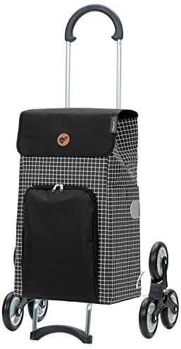 ANDERSEN Einkaufstrolley - Treppensteiger Scala Shopper Hildy schwarz 47 L einkaufen,Handwagen,stilvoll, leichtgängig, Räder abnehmbar, Treppensteiger