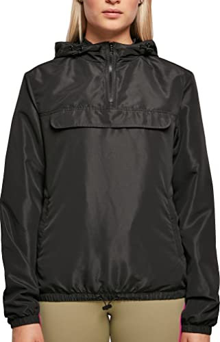 Urban Classics Damen Ladies Recycled Basic Pull Over Jacket Black, L