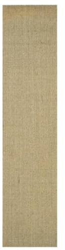 vidaXL Teppich rutschfest Pflegeleicht Sisalteppich Sisalläufer Läufer Vorleger Wohnzimmerteppich für Innenbereich Natur Sisal 66x300cm Taupe