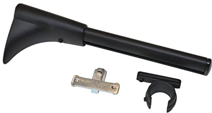 GARDINIA Universal Wandträger, Inkl. Ring- und Kreuzadapter, Wandhalter, Für Gardinenstangen Ø 20 mm, Serie Chicago, Metall, Schwarz-matt