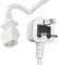 SHAFI® 3M Kettle Lead White - 3 Pin 0.75mm² Pure Copper Core - IEC C13 Power Cable UK Plug Replacement Power Lead Monitor Computer PC Projector Cooker Printer PS4 Pro PSU - 3 Meter White