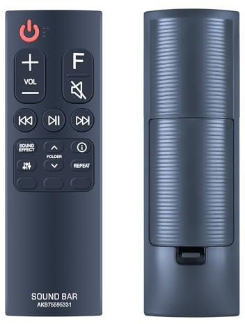 GOUYESHO New AKB75595361 Replacement Remote Control Suitable for LG Soundbar System AKB75595331 SL4Y SL5Y SL6Y SL8Y SL9Y SL10Y SN5Y SN6Y SN7Y SN4.DAUSLLK GX.DAUSLLK GX
