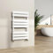 S'AFIELINA Towel Rail Radiator, 800 x 450mm Towel Radiator Flat Panel Central Heated Radiator Versatile Wall/Floor Mounted Bathroom Radiators, White