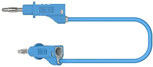 Electro PJP 2117-CD1-50Bl Messleitung [Bananenstecker - Bananenstecker] 50cm Blau 1St.