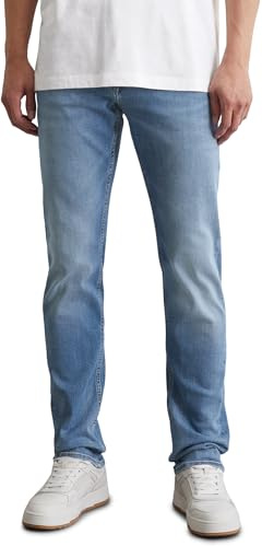 Marc O'Polo Herren Jeanshose mit Stretch-Anteil Shaped Fit, Blau (Authentic Mid), W36/L34