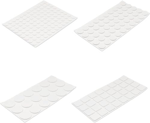 40x Filzgleiter Möbelgleiter selbstklebend - der ideale Schutz für Holz-, Parkett und- Laminatboden (Weiß, Ø 18 mm)