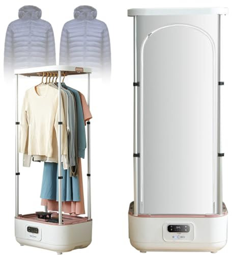 TAHALI Ferro da Stiro a Vapore Verticale Automatico Senza Fili, con Telecomando/Scatola per aromaterapia incorporata, vaporizzatore per Indumenti Appeso Pieghevole