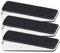 Polished Chrome Door Wedge 3 Pack Rubber Door Stopper Wedge Floor Non-Scratching Anti-Slip Doorstop Door Jammer Surface Door Stopper Securing Any Internal Door.