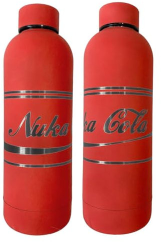 Strike3D Bouteille isotherme Nuka Cola de 500 ml avec isolant en acier Vault Boy (Nuka Cola Classic)