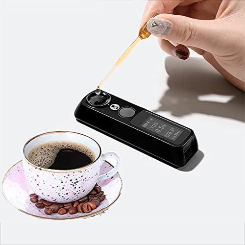 STMKB Kaffeekonzentrationsmessgerät, Tragbares Espresso-TDS-Digitalmessgerät, Bluetooth-Verbindung, Intelligente Analyse, 2 Sekunden Schnelle Erkennung, TDS-Bereich 0-26%, TDS-Genauigkeit ±0,03%