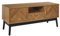 HOME DECO FACTORY, HD0300, Meuble Télé Bas, Modèle Felix, Collection Lounge Edition, Mobilier Contemporain, Meuble, Meuble TV, 110 x 48 x 40 cm, Marron Noir