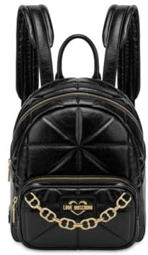MOSCHINO Borsa donna Love zaino ecopelle trapuntata nero B25MO21 JC4157PP1LLQ0000 MEDIO