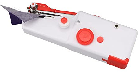 Hand Sewing Machine, Mini Profession, Battery Operated, Ergonomic, DIY, Portable Electric Sewing Machine for Beginners, Red