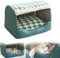 Doggocomfy gemütliches Hundehaus, rutschfestes Hundebett, Hundehaus innen mit abnehmbarem Kissen, faltbares warmes Hundehaus, für kleine und mittelgroße Hunde und Katzen (XL,Green)