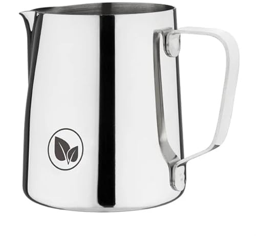 Olympia Vegan Milk Jug Stainless Steel 570ml - Hot Drink Foam Maker for Latte, Cappuccinos, Macchiato HC609 | Non-drip spout offers precision pouring to reduce waste, whilst clear dairy-free labelling prevents cross-contamination.