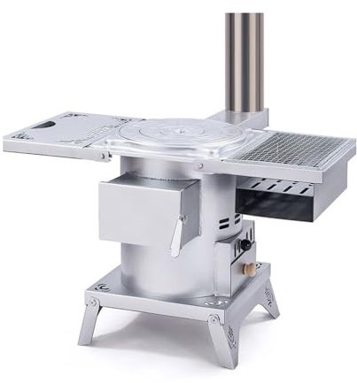 Holzofen Holz Herd Haushalt Vergasung Herd Outdoor Camping Tragbare Herd Faltbare Holz-Heizung Herd Grill Herd Holzbeheizter Ofen