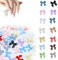 300 Pcs Multi-Colored 3D Bow Nail Charms, Resin Bow Nail Accessories for Nail Art Design, Mixed Color Bow Nail Charms Decorations for Acrylic and DIY Crafting