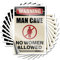 Streich Aufkleber für Erwachsene, Warnung Man Cave No Women Allowed, lustiger Aufkleber, 10 Stück, Autozubehör, Mädchen, Autoaufkleber (6 x 9 cm)