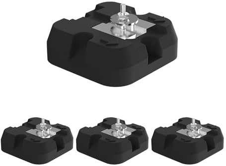 Basis für Kondensator | Basis für Klimaanlage Wärmepumpe - 4 Antivibrationsmatten für Split 9000-60000 BTU, Tragfähigkeit 500 kg