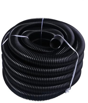 Tubo flessibile for aspirapolvere generale interno 40 mm esterno 48 mm soffietto cannucce tubo filettato industriale parte durevole for aspirapolvere tubo morbido(Black-5m (40mm))