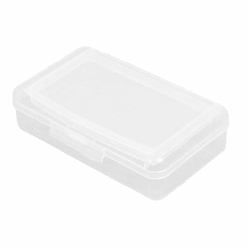 BE-TOOL Large Capacity Clear Pencil Case 20.5cm Hard Plastic Pencil Box Double-Decker Stationery Box for School Supplies Sketch Pencil Drawing Tools